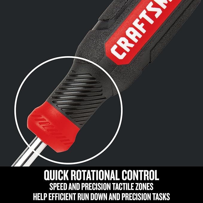 CRAFTSMAN Bi-Material Assorted Screwdriver Master Set, 12 Piece (CMHT65301)