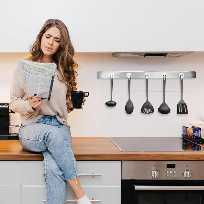 Neosmuk Magnetic Hooks, Cruise Ship Essentials, 40lb+ Heavy Duty Magnetic Hooks for Cruise Cabins, Refrigerator, Grill, Hanging, and Travel | Extra Strong Must-Haves Magnet Hook,White,Pack of 10