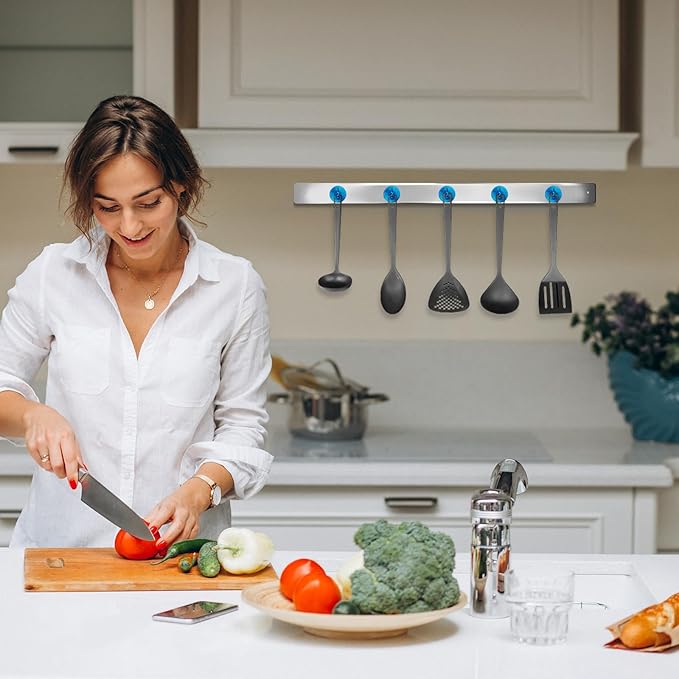 Neosmuk Magnetic Hooks, Cruise Ship Essentials, 100lb+ Heavy Duty Magnetic Hooks for Cruise Cabins, Refrigerator, Grill, Hanging, and Travel | Extra Strong Must-Haves Magnet Hook,RoyalBlue