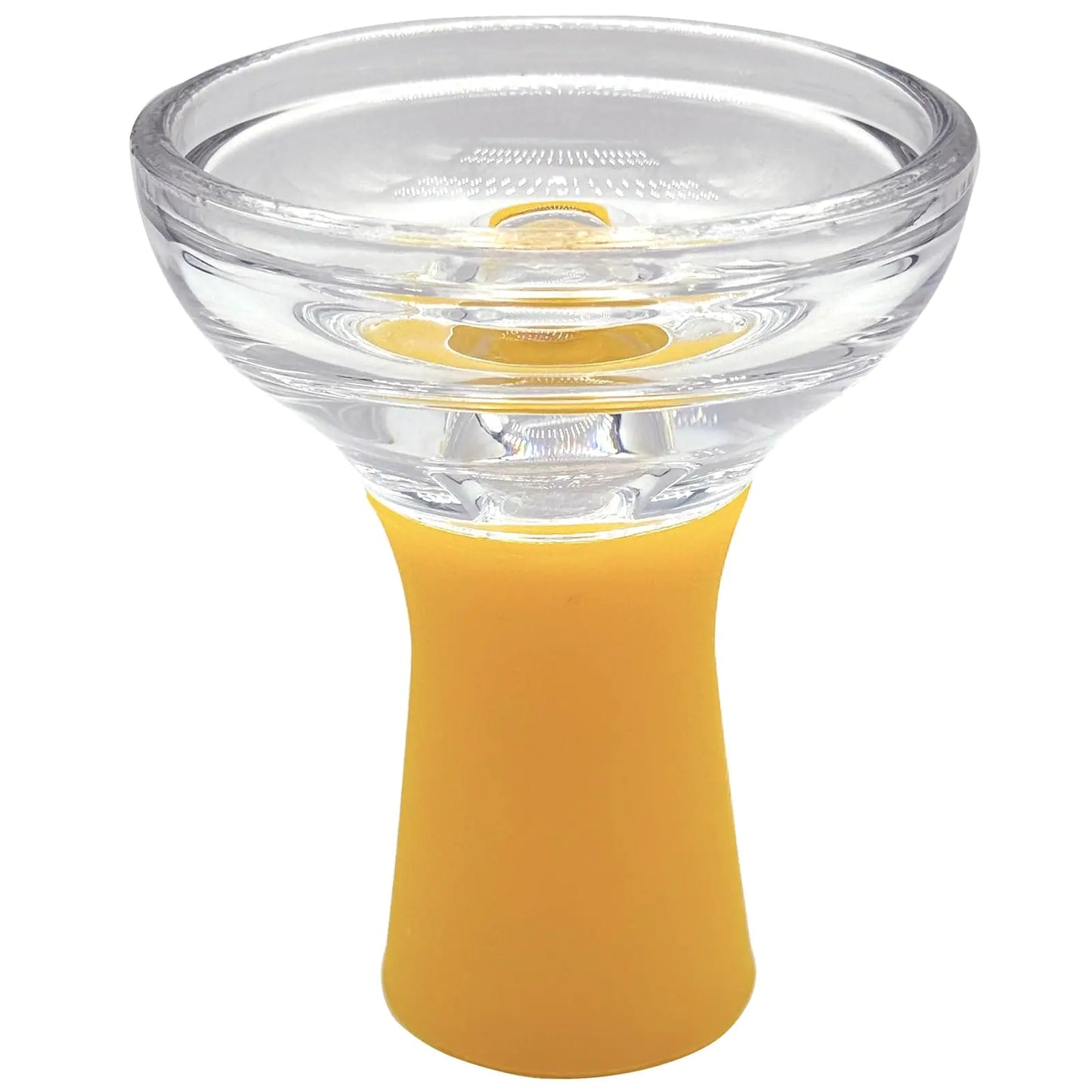 AGSDGAWD Hookah Bowl High-Temp Resistant Glass Shisha Bowl Compatible with Heat Management Systems Enhance Your Hookah Experience with Premium Replacement Bowl (Color : Yellow)