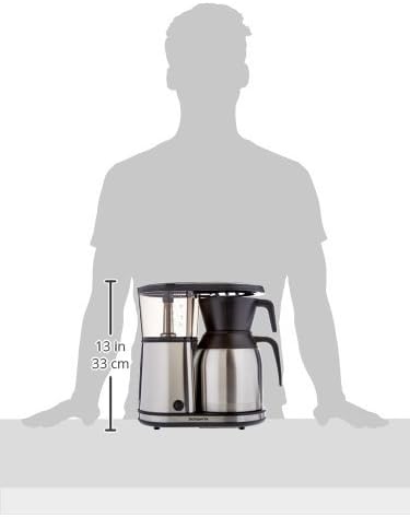 -Bonavita 8 Cup Coffee Maker, One-Touch Pour Over Brewing with Thermal Carafe, SCA Certified, Stainless Steel (BV1900TS)