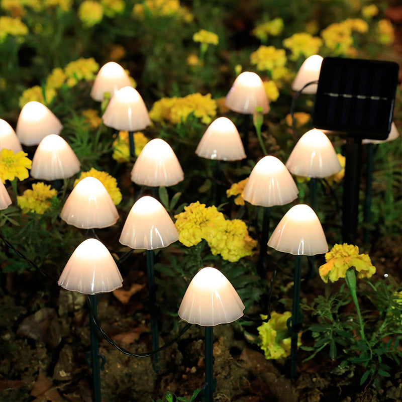 LED Solar Mushroom Lights for Outdoor Garden Decor
