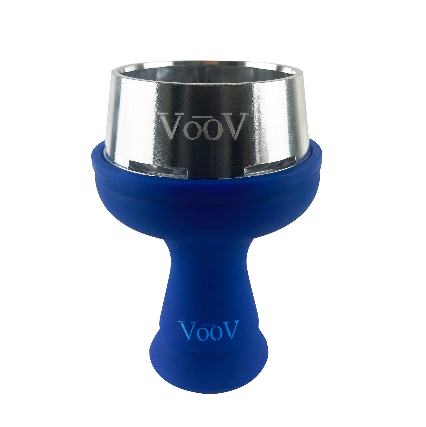 VooV Silicone Hookah Bowl Set Premium Silicone Blue Bowl – Portable Shisha Bowl with Cover Heat Management Charcoal Holder - Silicone Hookah Bowls for Hookah Smoking Silicone Hookah Head with HMD