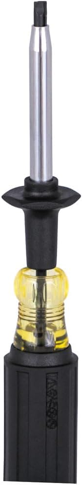 Klein Tools 6013K Slotted Screw-Holding Screwdriver, 3/16-Inch Split-Blade Flat Head Driver, Positive Gripping Action, Cushion-Grip Handle