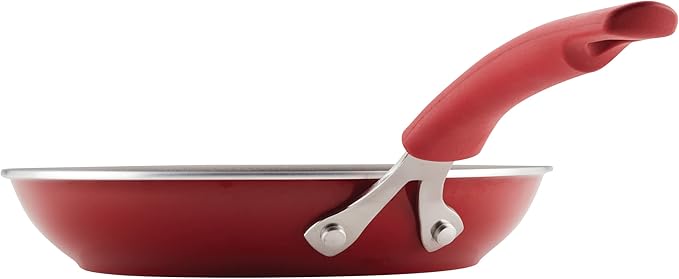 Rachael Ray Cook + Create Nonstick Cookware/Pots and Pan Set, 10 Piece, Red