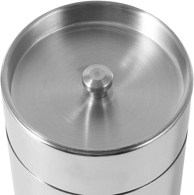 Tyenaza Tea Canister, Stainless Steel Tea Tins, Textured Tea/Coffee/Sugar Canisters, Canister Home Kitchen Canisters for Tea Coffee Sugar Storage(s)