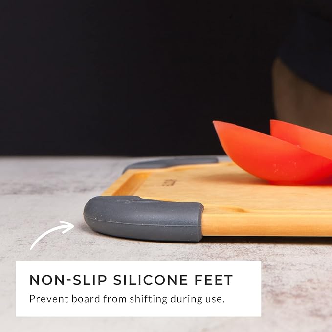 Elihome essential Series Wood Fiber Cutting Board for Kitchen, 12pcs Pack, Knife Friendly, Dishwasher Safe, Non-Slip Feet, Juice Groove, Reversible, Non-Porous, Eco Friendly, 10"x 7" SMALL