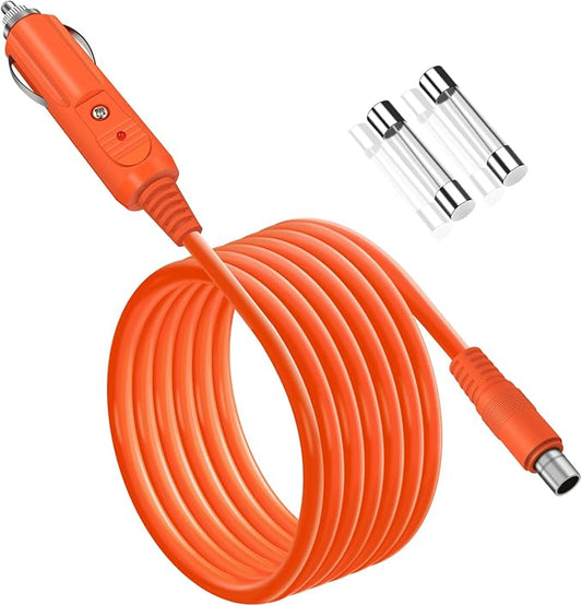 YEZriler 14AWG Car Charging Cable for Jackery Portable Power Station Explorer 3000 Pro 2000 Plus 2000 Pro 2000 v2 2000 1500 Pro 1500 1000 Pro 1000 v2 1000 - DC8020 Plug 2M/6.6FT