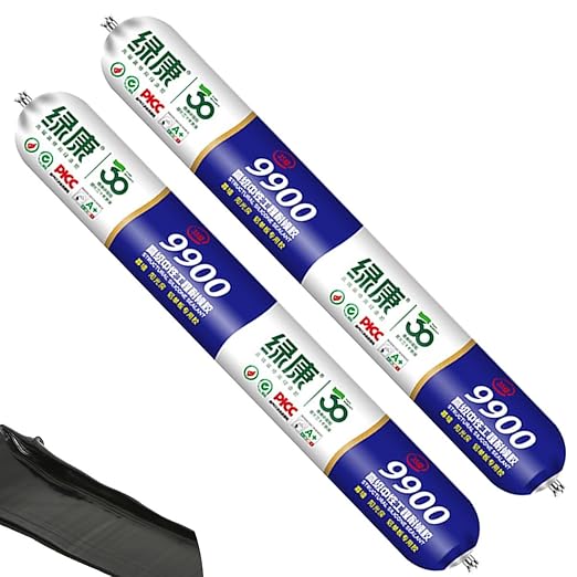 Silicon Waterproof Sealant, Permanent Solution for Roof & Wall Cracks, Outdoor Waterproof Silicone Sealant Heat Resistant, Water Proof Exterior Sealants Tear and Stretch Resistance (Clear, 2)