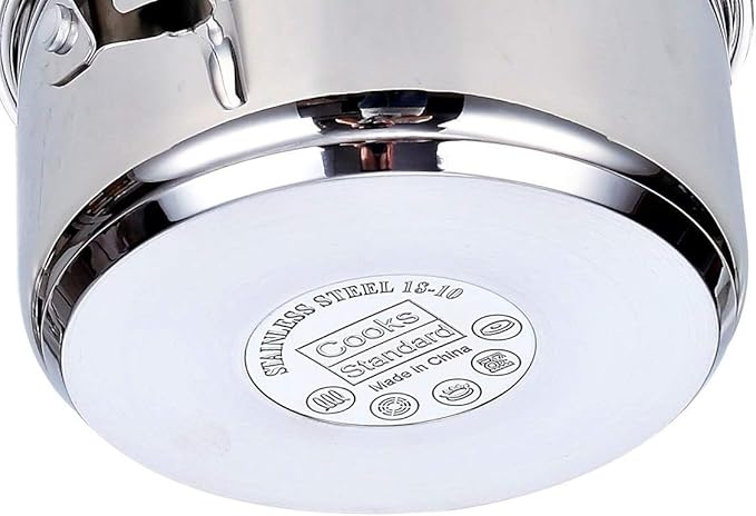 Cooks Standard Kitchen Cookware Sets Stainless Steel, Professional Pots and Pans Include Saucepan, Sauté Pan, Stockpot with Lids, 8-Piece, Silver