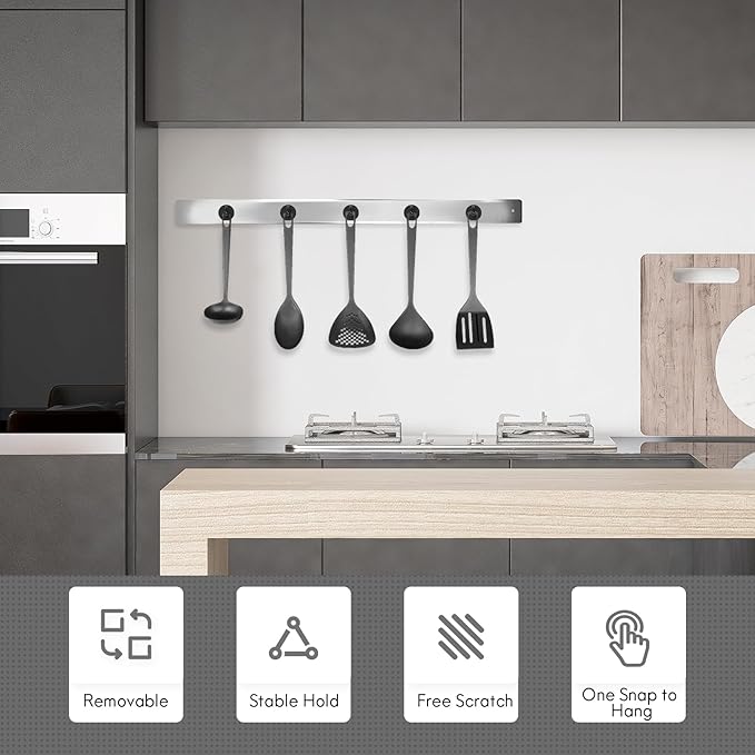 Neosmuk Magnetic Hooks, Cruise Ship Essentials, 80lb+ Heavy Duty Magnetic Hooks for Cruise Cabins, Refrigerator, Grill, Hanging, and Travel | Extra Strong Must-Haves Magnet Hook,Black