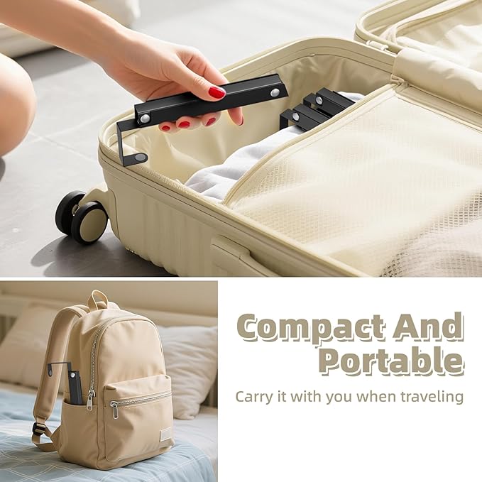 BAKON Over The Door Hooks, Small Space Double Folding Portable Over The Door Drying Rack for Laundry, Bathroom, Bedroom, Travel Storage and Drying (1Pack,Black)