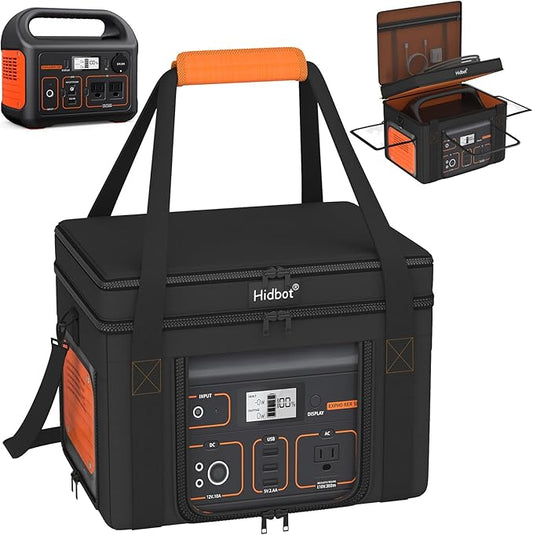 Travel Carrying Case for Jackery Explorer 300,Portable Power Station Storage Bag for Jackery Explorer 300 with Waterproof Bottom, Side Ventilation Double Layer for Jackery Accessories,Bag Only