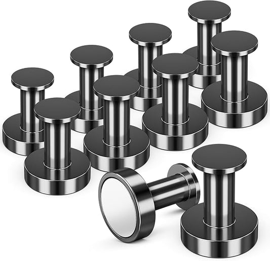 FINDMAG Magnetic Hooks for Cruise Cabins, 150lb Magnetic Hooks Heavy Duty, Extra Strong Cruise Door Magnets for Travel, Powerful Heavy Duty Magnets for Hanging, Grill, Camping, Coat, Door, 10 Pack