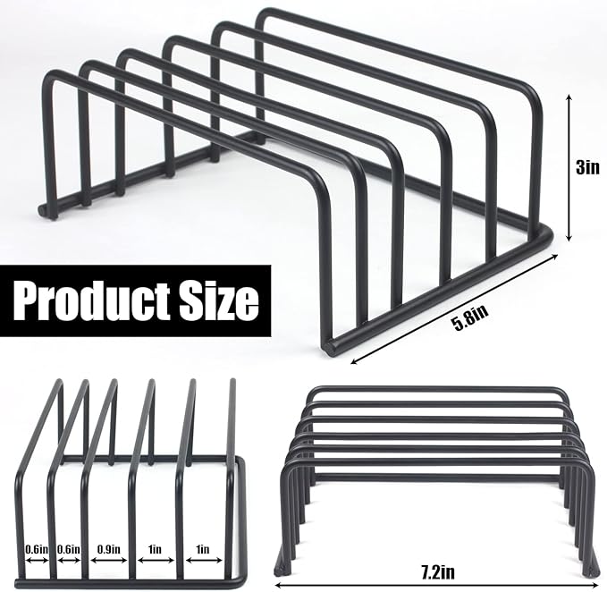 Cutting board organizers (1.0 and 0.6 inch wide slots), cutting board organizer, cutting board storage, biscuit sheets, bakeware organizers for cabinets…