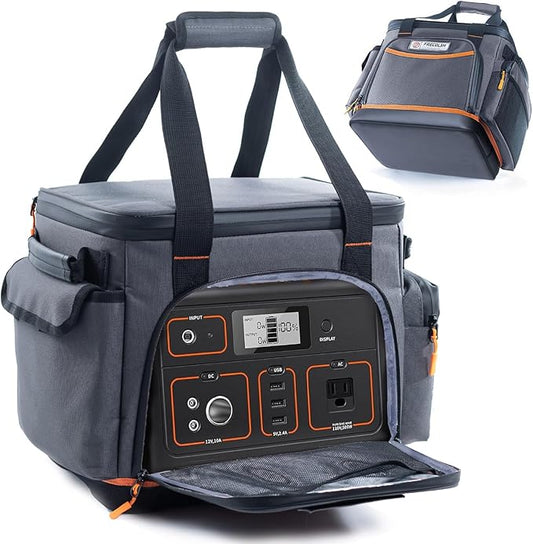 Travel Carrying Case Compatible with Jackery Explorer 1500, Portable Power Station Storage Case with Water- proof Bottom and Pocket for Jackery Accessories Solar Generator, Storage Bag Only