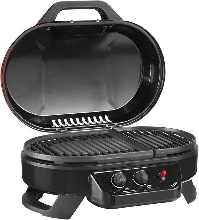 Coleman RoadTrip 225 Portable Tabletop Grill, 2-Burner Gas Grill with Matchless Ignition & Adjustable Temperature Control, 11,000 BTUs of Power for Grilling, Tailgating, Camping, BBQ, & More