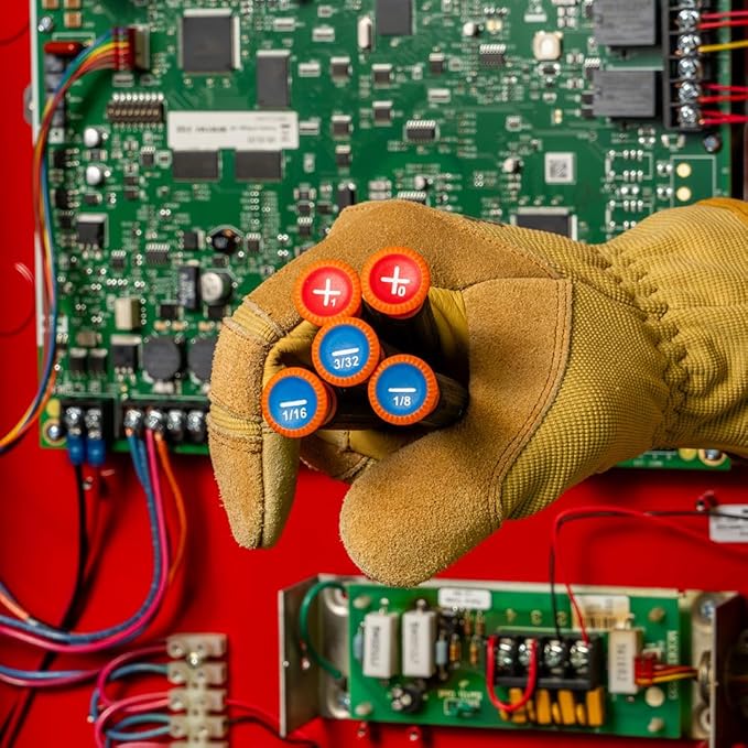 Klein Tools 6264INS Insulated Precision Screwdriver, #1 Phillips Mini Electrician Screwdriver, 1000-Volt Cushion Grip Handle