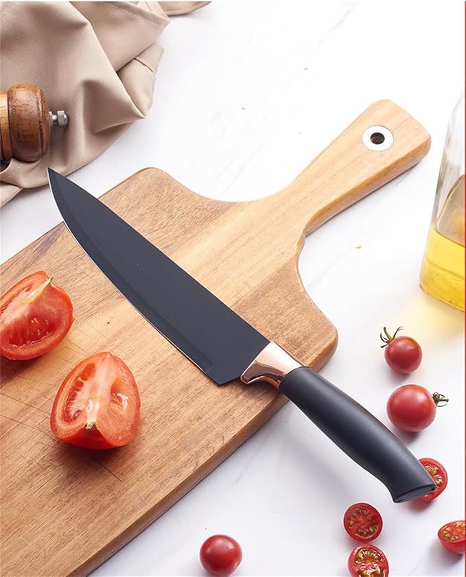 Kitchen Utensils Set,19 Pcs Cooking Tools and Knives Set,Cutting Board, Silverware Set, with Utensil Holder Precision Cutting and Organized Dining Kitchen Tool (Black)