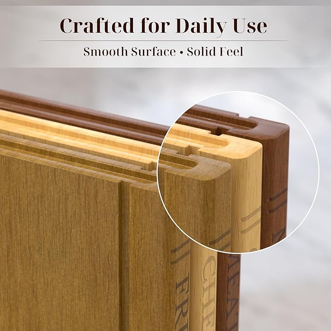 Book Cutting Board Set with Wooden Stand-Wooden Kitchen Cutting Boards That Look Like Books for Vegetables Cheese Meat, Chopping Board Gift Set for Home Cooks & Kitchen Decor