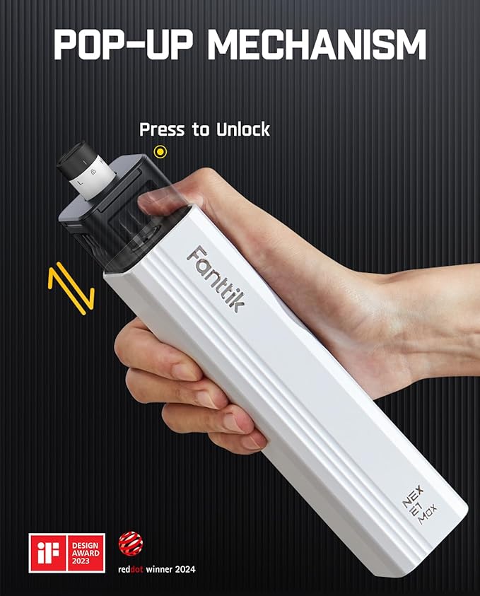 Fanttik E1 Max Electric Screwdriver, Mini Precision Screwdriver Set, 50 Magnetic Bits, Magnetic Storage, 5/32‘’Hex, Repair Tool Kit for Electronics Phone Camera Laptop Watch (White)