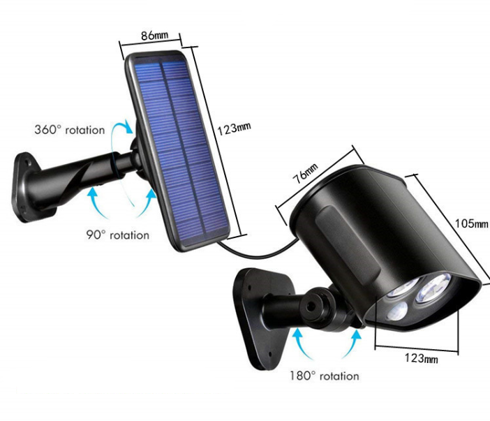 Solar LED Outdoor Motion Sensor Garden Wall Light
