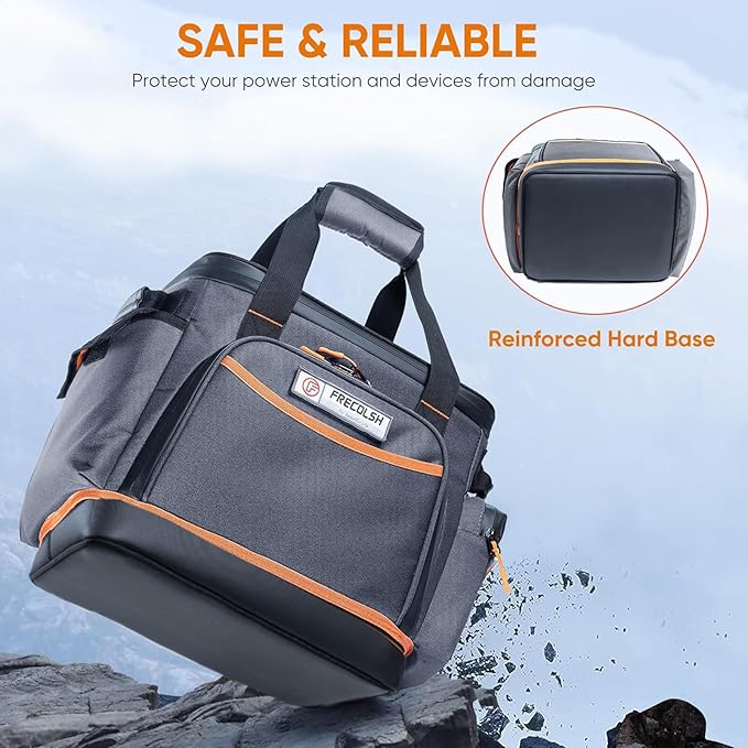 Travel Carrying Case Compatible with Jackery Explorer 1500, Portable Power Station Storage Case with Water- proof Bottom and Pocket for Jackery Accessories Solar Generator, Storage Bag Only