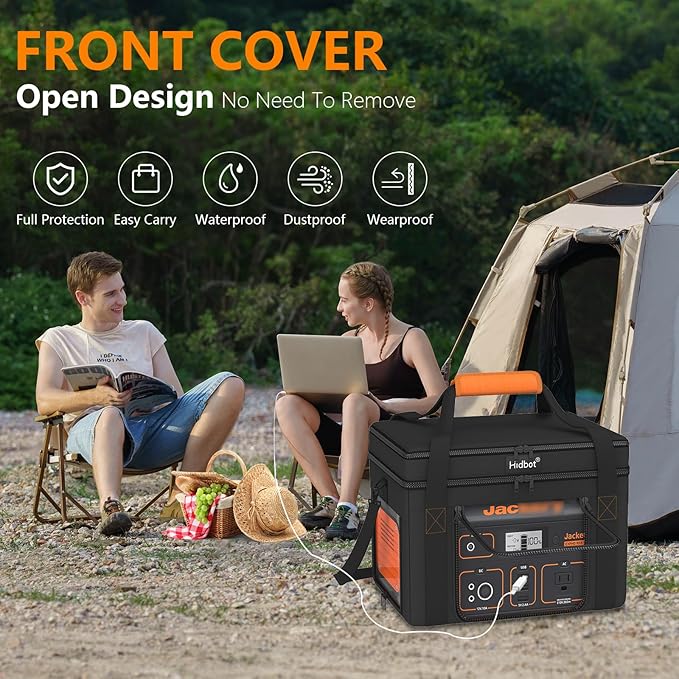 Travel Carrying Case for Jackery Explorer 300,Portable Power Station Storage Bag for Jackery Explorer 300 with Waterproof Bottom, Side Ventilation Double Layer for Jackery Accessories,Bag Only