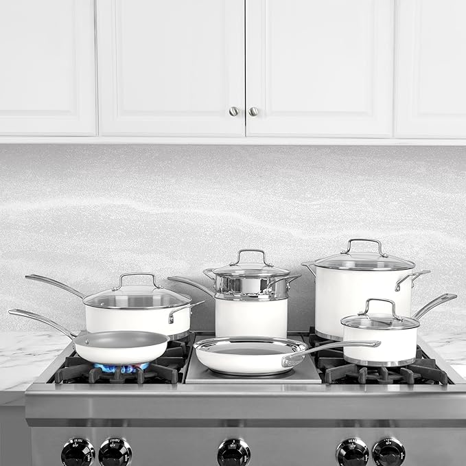 Cuisinart Matte White Stainless Steel 11 Piece Set