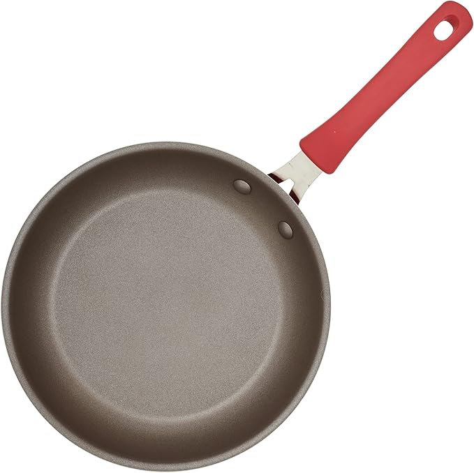 Rachael Ray Cook + Create Nonstick Cookware/Pots and Pan Set, 10 Piece, Red