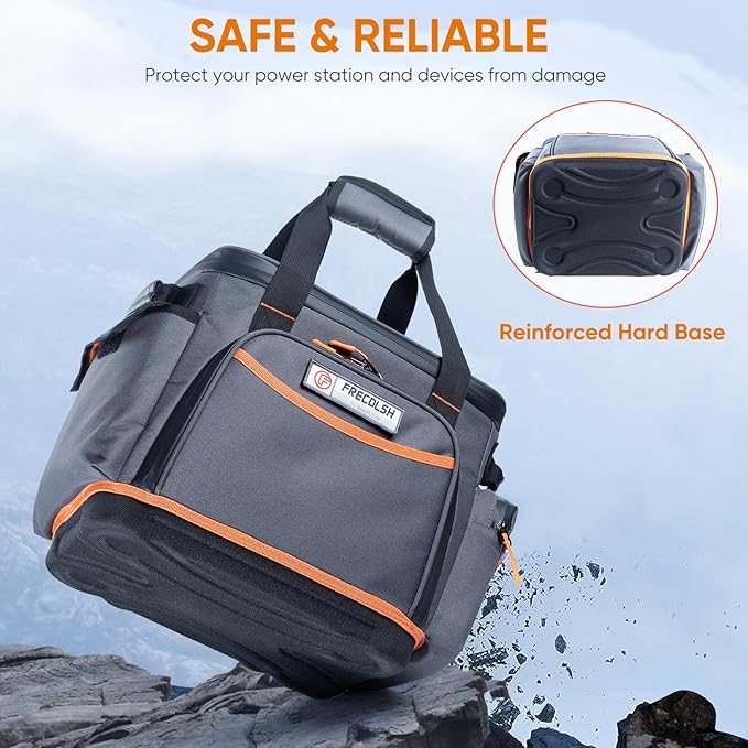 Travel Carrying Case Compatible with Jackery 500, Portable Power Station Storage Case with Water- proof Bottom and Pocket for Jackery Accessories, Storage Bag Only