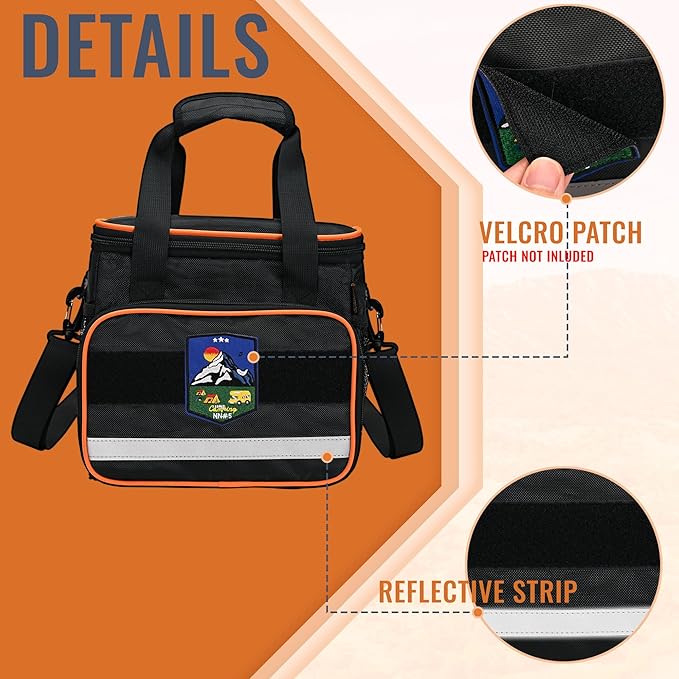 CROTIRAD Travel Carrying Bag Compatible with Jackery Explorer 300 240 160, Portable Power Station Storage Case with Front Pockets for Charging Cable and Accessories, Black