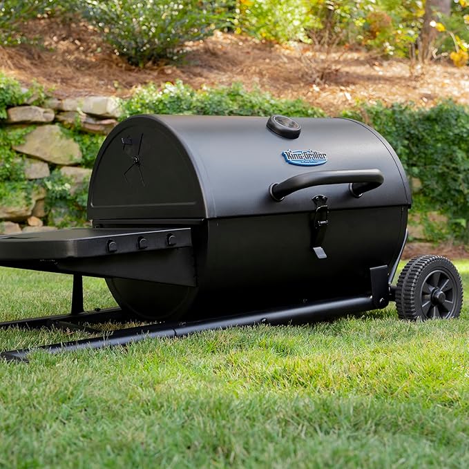 Char-Griller E1816 King-Griller Gambler Portable Charcoal Grill in Black