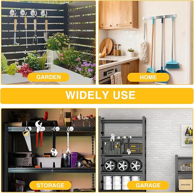 DIYMAG Magnetic Garage Hooks 6 Pack 30lbs 2026 Cruise Cabin Ship Essentials N52 Hook Heavy Duty Strong Magnets Fridge for Classroom Wall Mount Kitchen Grills White