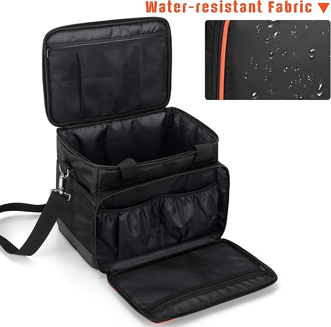 Trunab Travel Carrying Case Compatible with Jackery Explorer 500, Portable Power Station Storage Case with Waterproof Bottom and Front Pockets for Charging Cable and Accessories