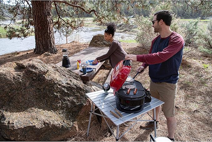 Coleman RoadTrip 225 Portable Tabletop Grill, 2-Burner Gas Grill with Matchless Ignition & Adjustable Temperature Control, 11,000 BTUs of Power for Grilling, Tailgating, Camping, BBQ, & More