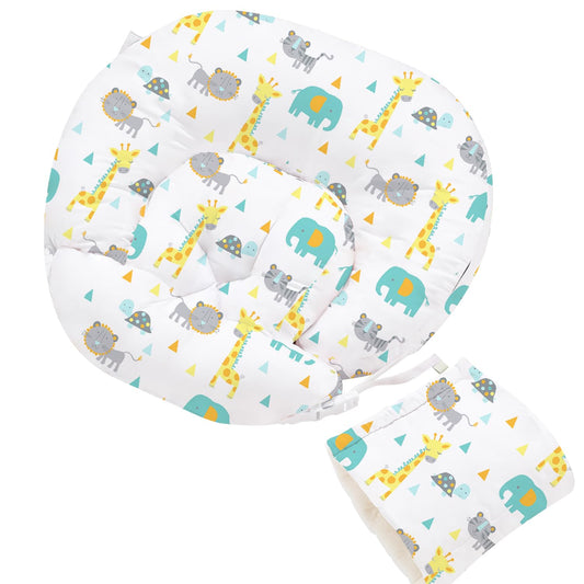 Little Grape Land Nursing Pillow Multifunctional Breast Feeding Pillow with Arm Pillow 3pk Baby Support Pillow with Adjustable Waist Strap and Removable Cover Woodland Animals