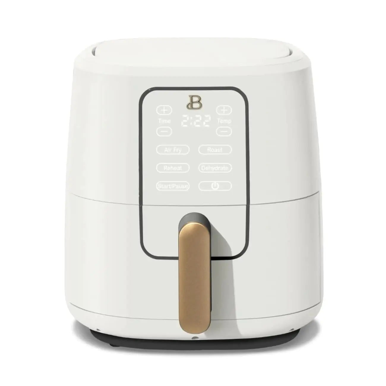 Beautiful 6 Qt Digital Air Fryer TurboCrisp™ Tech 5lb Capacity Sleek Design 1750W Drew Barrymore Kitchenware Air Fry Roast Dehydrate – Perfect for 5-7 People (White)