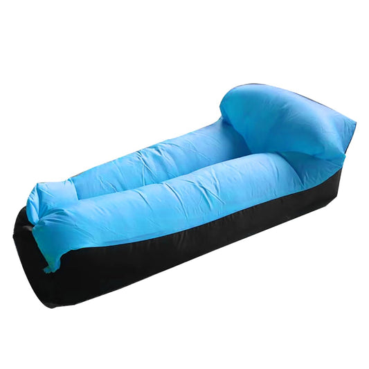 Baiao Portable Inflatable Lounger Air Sofa Chair Camping & Beach Accessories–Flat Air Mattresses for Hiking Picnics Outdoor Inflatable Lounge Chairs for Adults and Kids