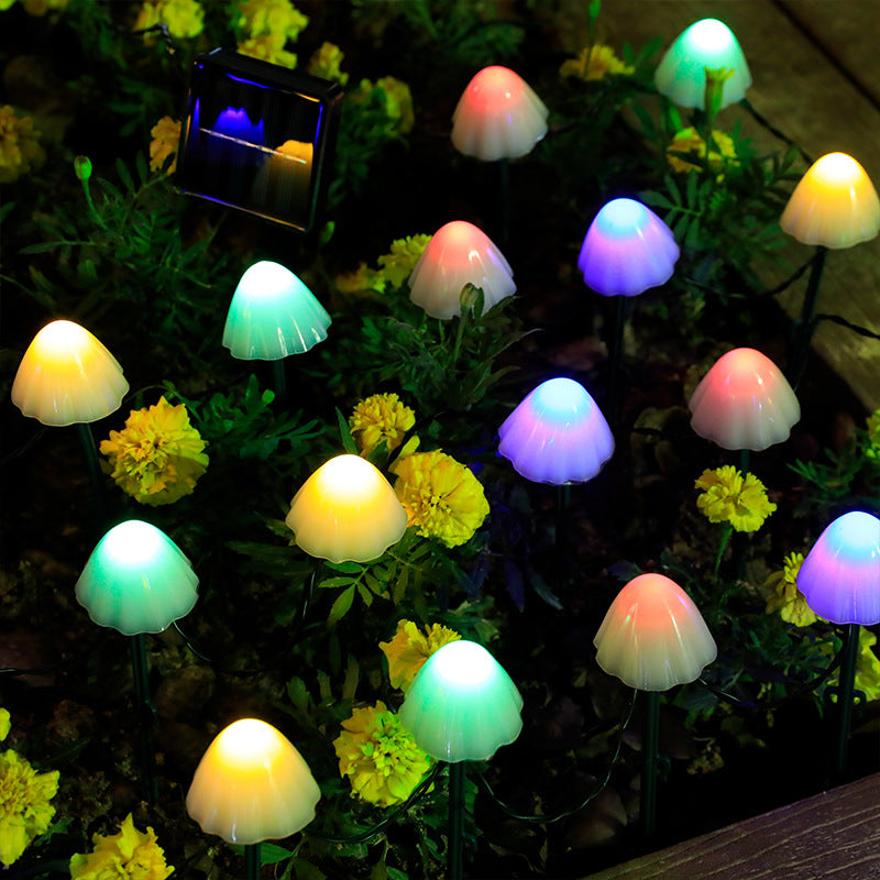 LED Solar Mushroom Lights for Outdoor Garden Decor