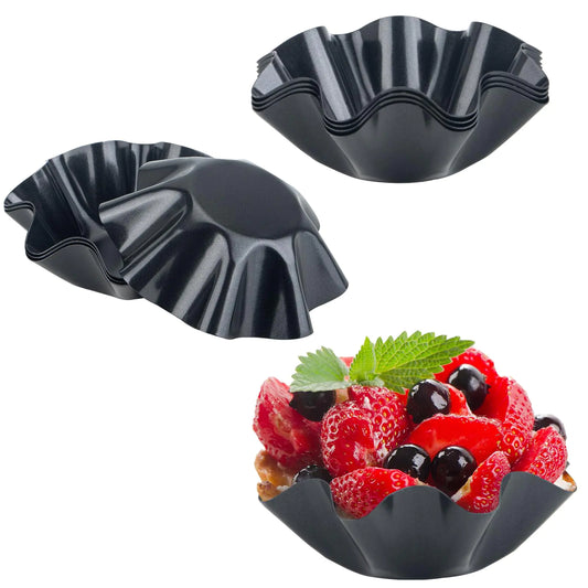 TKMENGY Tortilla Bowl Maker 4 Pcs Nonstick Tortilla Shell Maker Carbon Steel Taco Salad Bowl Makers Pans