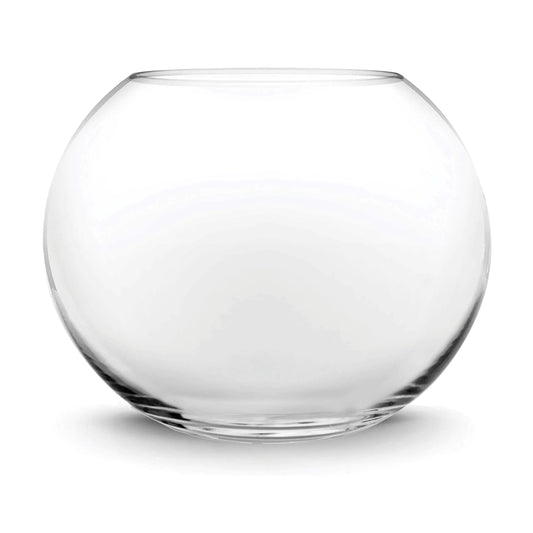 CYS EXCEL Glass Bubble Bowl (H-7.5" W-10" Approx. 2 Gal.) Multiple Size Choices Fish Bowl Vase Glass Round Bowl Terrarium Globe Flower Vase Centerpiece